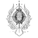 Kebab with Coding Fade SQL tattoo design idea