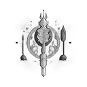 Kebab with Coding Fade SQL tattoo design idea