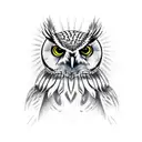 Owl tattoo design idea