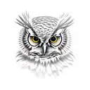 Owl tattoo design idea