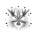 marijuana 420 symbol  tattoo design idea