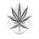 marijuana 420 symbol  tattoo design idea