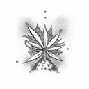marijuana 420 symbol  tattoo design idea