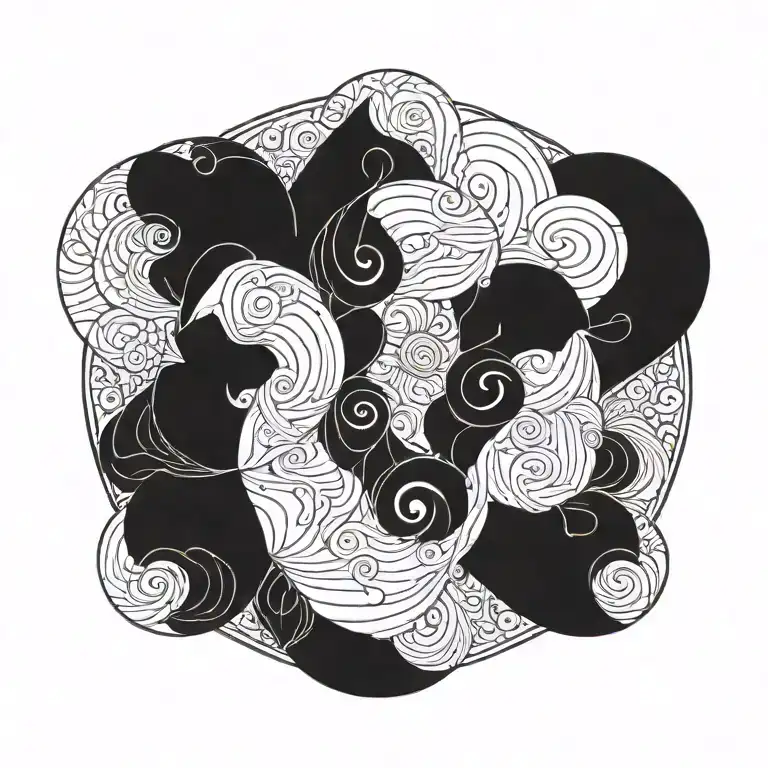 gemini sign tattoo design idea