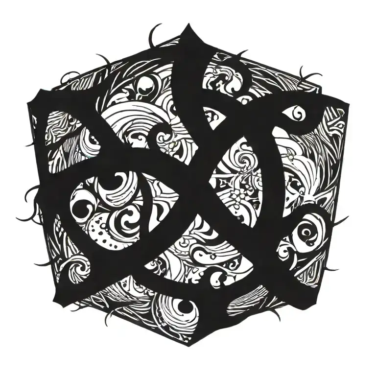 gemini sign tattoo design idea