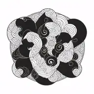 gemini sign tattoo design idea