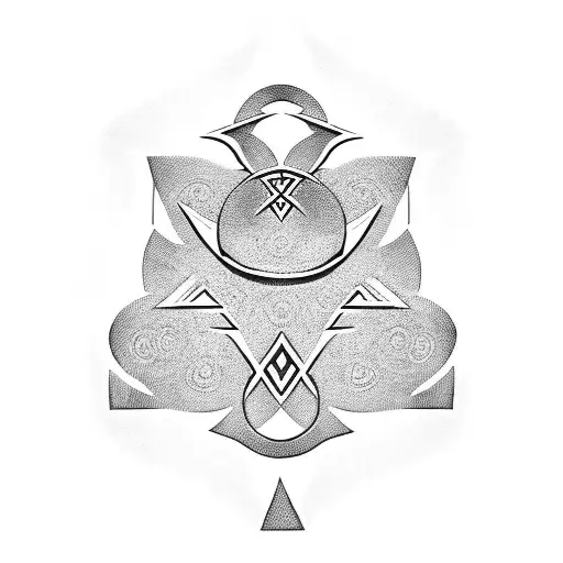 Ankh Symbol tattoo design idea