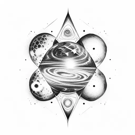 universe with multiverse with reality batman  tattoo design idea
