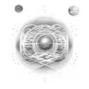 universe with multiverse with reality  tattoo design idea