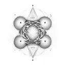 universe with multiverse with reality  tattoo design idea