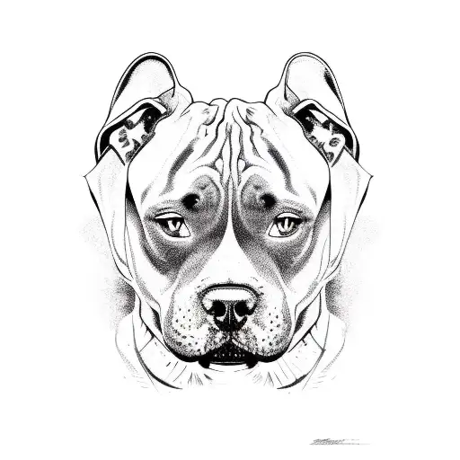 kimbo staffie tattoo design idea