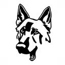German Shepard  tattoo design idea
