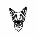 German Shepard  tattoo design idea