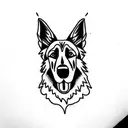 German Shepard  tattoo design idea