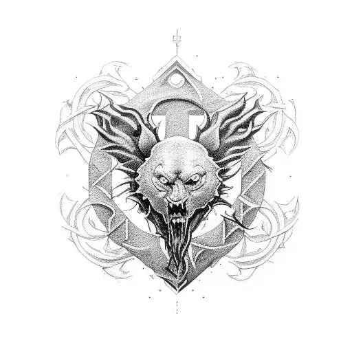 Bring me the horizon music group logo tattoo design idea