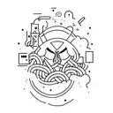 overthinking tattoo design idea