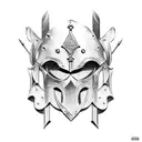 Medieval armor tattoo design idea