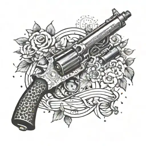 A tattoo design combining elements of web development and Machine Gun Kelly lyrics tattoo design idea