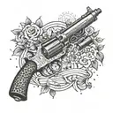 A tattoo design combining elements of web development and Machine Gun Kelly lyrics tattoo design idea
