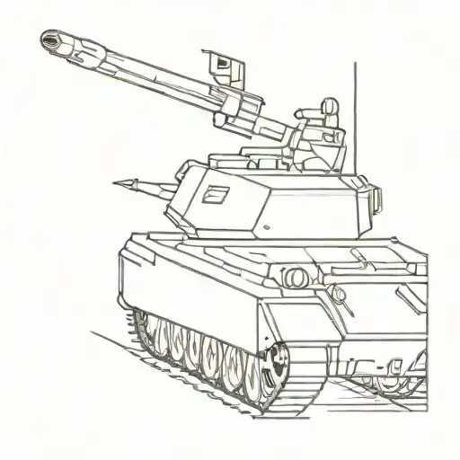 army tank tattoo design idea