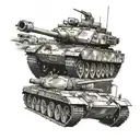 army tank tattoo design idea