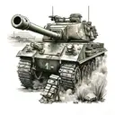army tank tattoo design idea