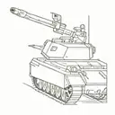 army tank tattoo design idea