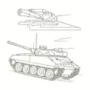 army tank tattoo design idea