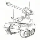 army tank tattoo design idea
