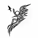 icarus  tattoo design idea