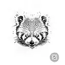 red panda tattoo design idea