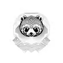 red panda tattoo design idea