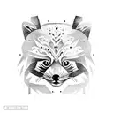 red panda tattoo design idea