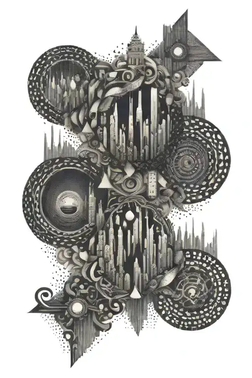 broadway tattoo design idea