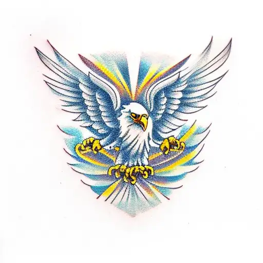 EAGLE, POLAND, FIGHT, HARD tattoo design idea