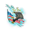 EAGLE, POLAND, FIGHT, HARD tattoo design idea