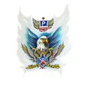 EAGLE, POLAND, FIGHT, HARD tattoo design idea