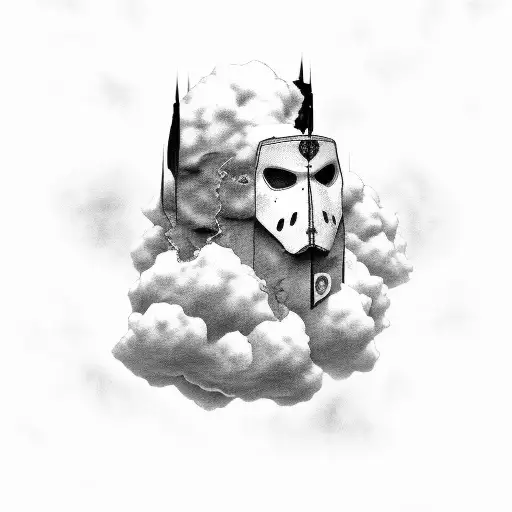 gta san andreas inspired, broken dreams a cloud thats broken in 2 piecses  tattoo design idea