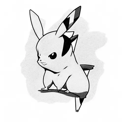 pikachu cool tattoo design idea