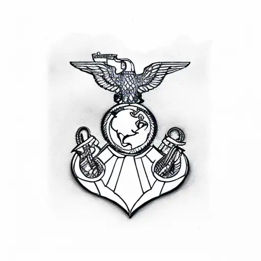 marine corps 0311 tattoo design idea