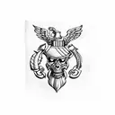 marine corps 0311 tattoo design idea