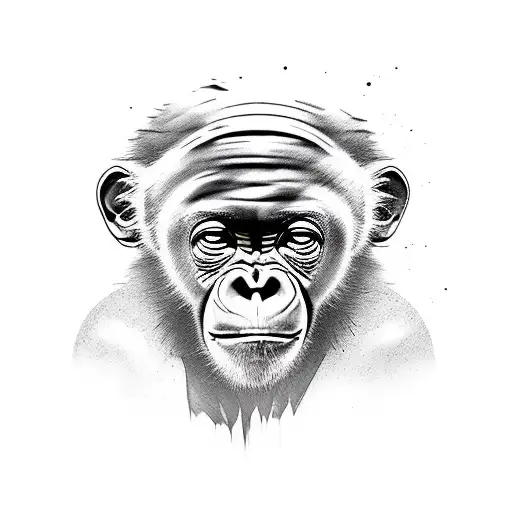 bonobo tattoo design idea