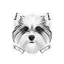 maltese dog tattoo design idea
