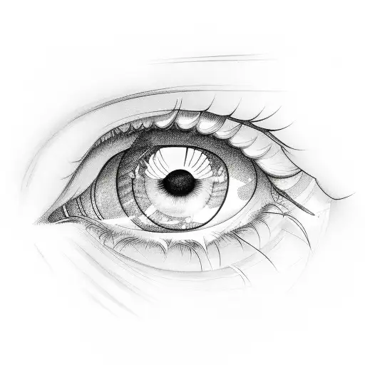 anime eyes  tattoo design idea