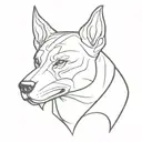 cerberus head tattoo design idea