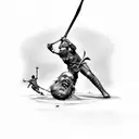 David slaying Goliath tattoo design idea