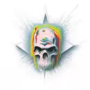 Fear God tattoo design idea