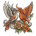 together forever tattoo design idea