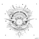 sunrise tattoo design idea