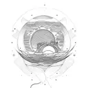 sunrise tattoo design idea